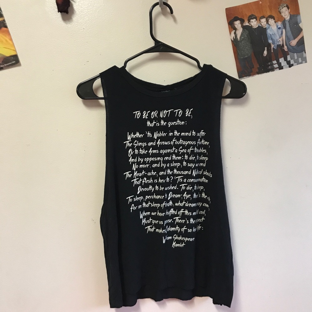 Hamlet Sonnet Muscle Tank